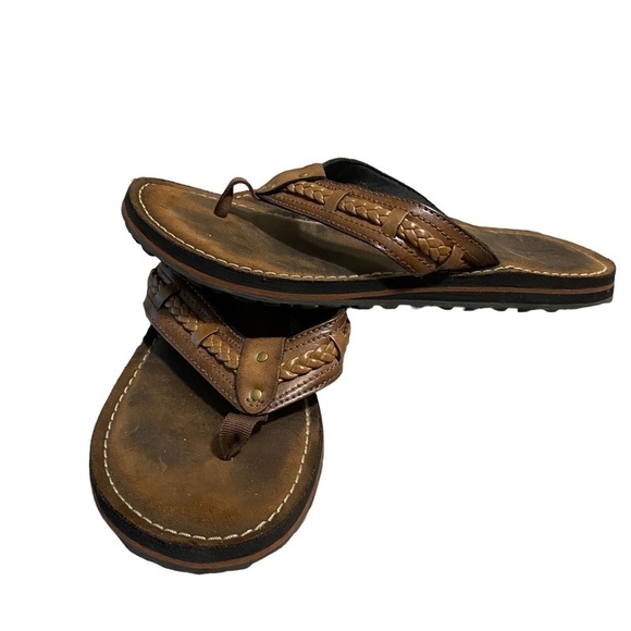 Clarks Women's Thong FENNER NERICE Honey Slip-on Flip Flop Sandal Shoes Size 9 - Picture 4 of 14